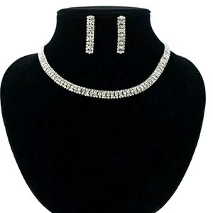 Luxury Sparkling Elegant Flower Stud Jewelry Sets